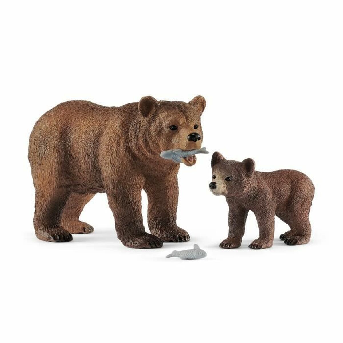 Figur Schleich 42473 Maman grizzly avec ourson Plastik