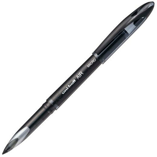 Pen med flydende blæk Uni-Ball Air Micro UBA-188-M Sort 0,5 mm (12 Dele)