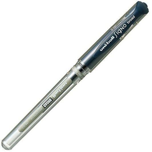 Pen med flydende blæk Uni-Ball Signo Broad UM-153 W Mørkeblå 0,6 mm (12 Dele)