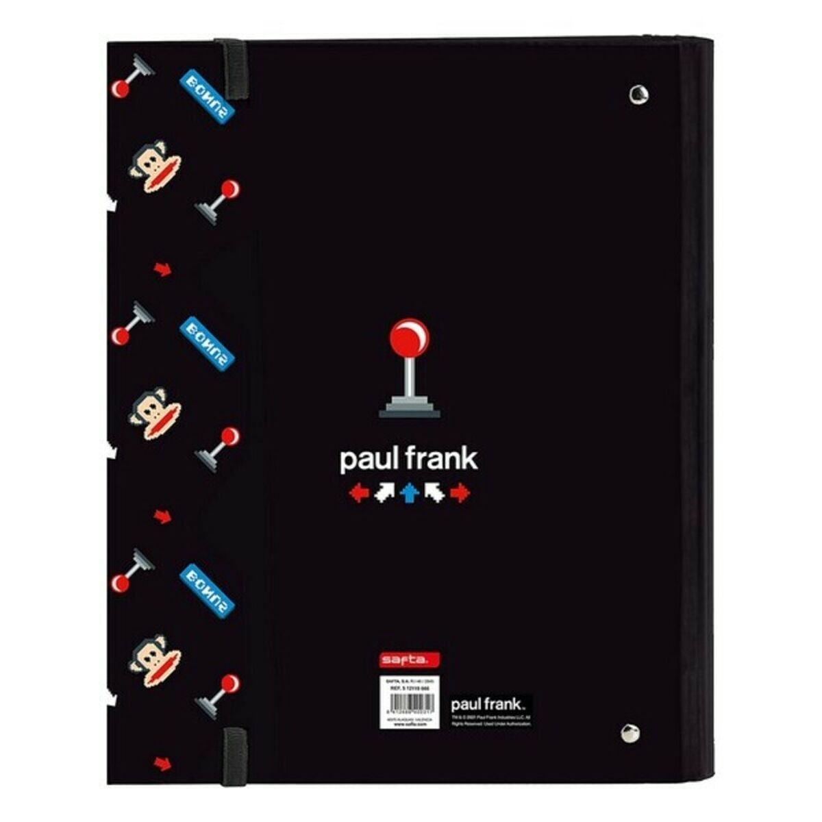 Ringbind Paul Frank Retro gamer Sort (27 x 32 x 3.5 cm)