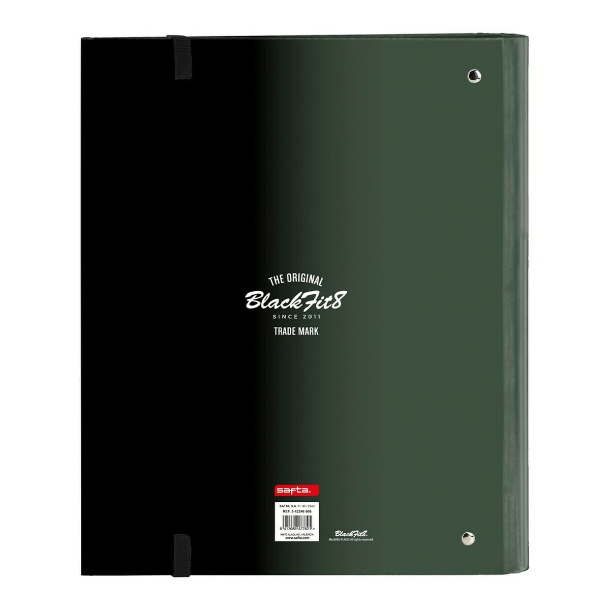 Ringbind BlackFit8 Skull A4 Sort Grå (27 x 32 x 3.5 cm) (35 mm)