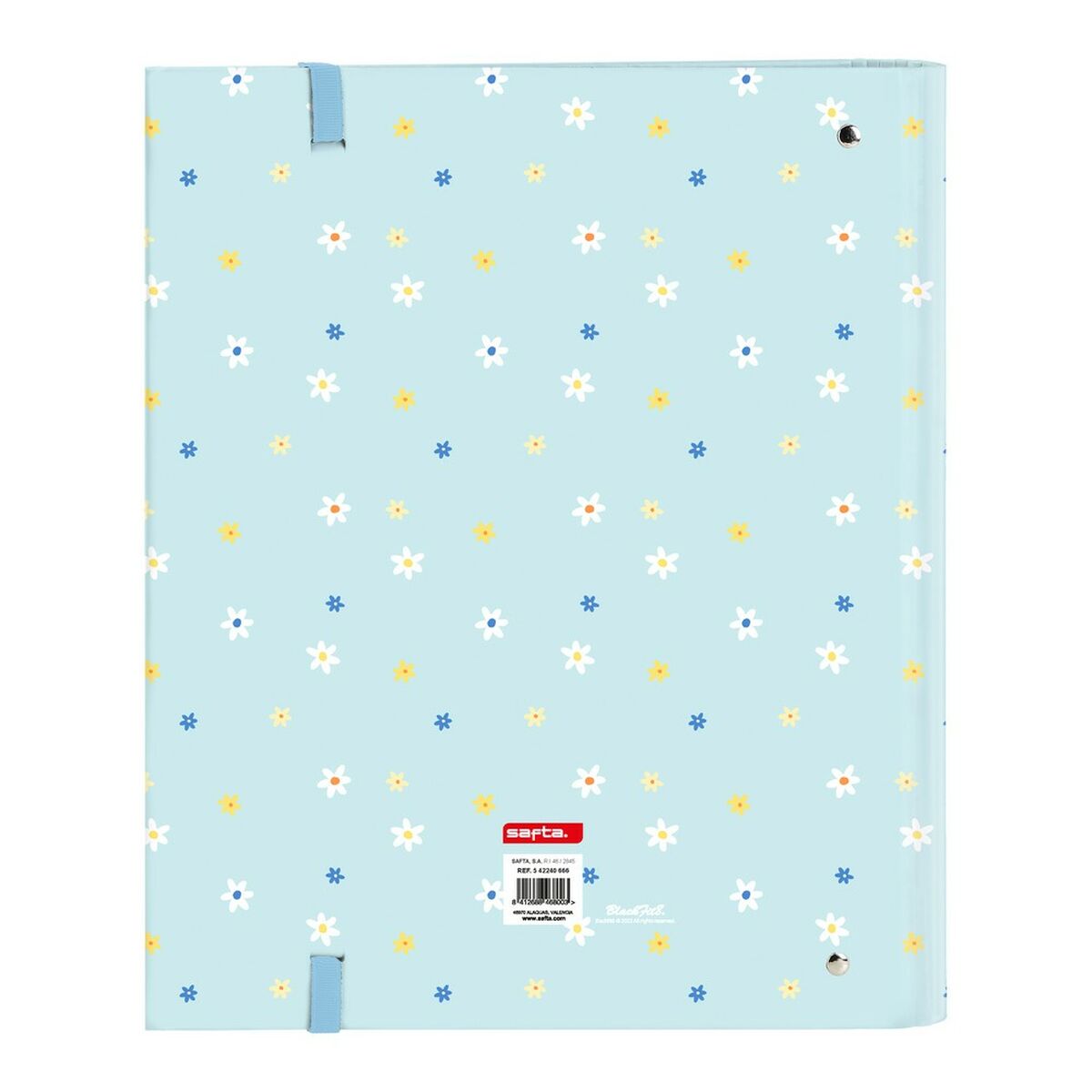 Ringbind BlackFit8 Daisies A4 Lyseblå (27 x 32 x 3.5 cm) (35 mm)