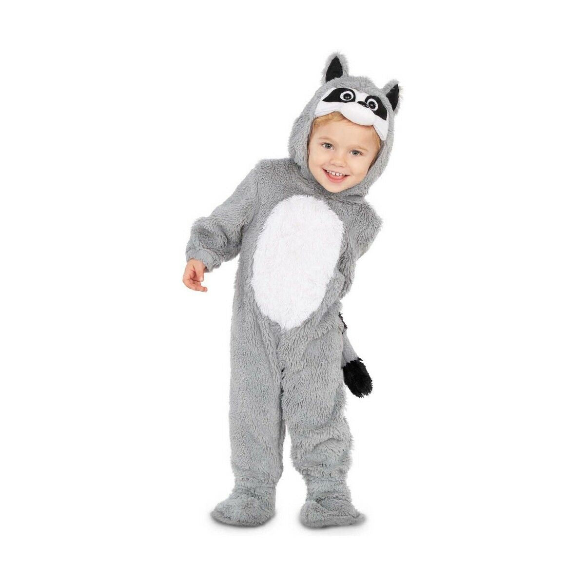 Kostume til babyer My Other Me Grå 7-12 måneder Vaskebjørn (3 Dele)