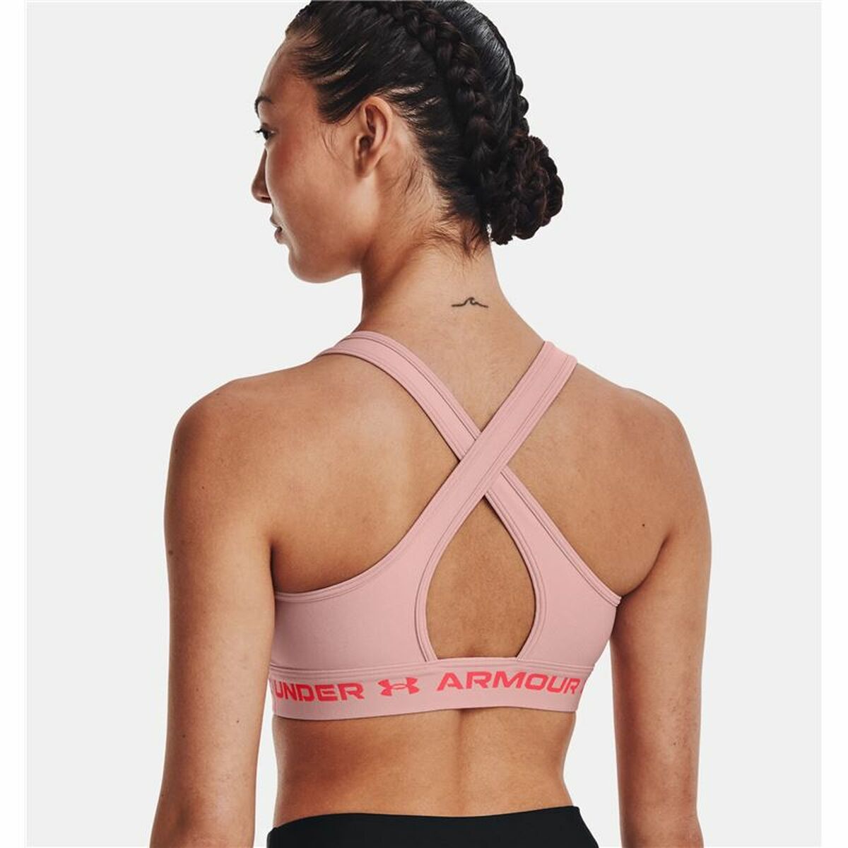 Sports-BH Under Armour  Crossback Mid Pink