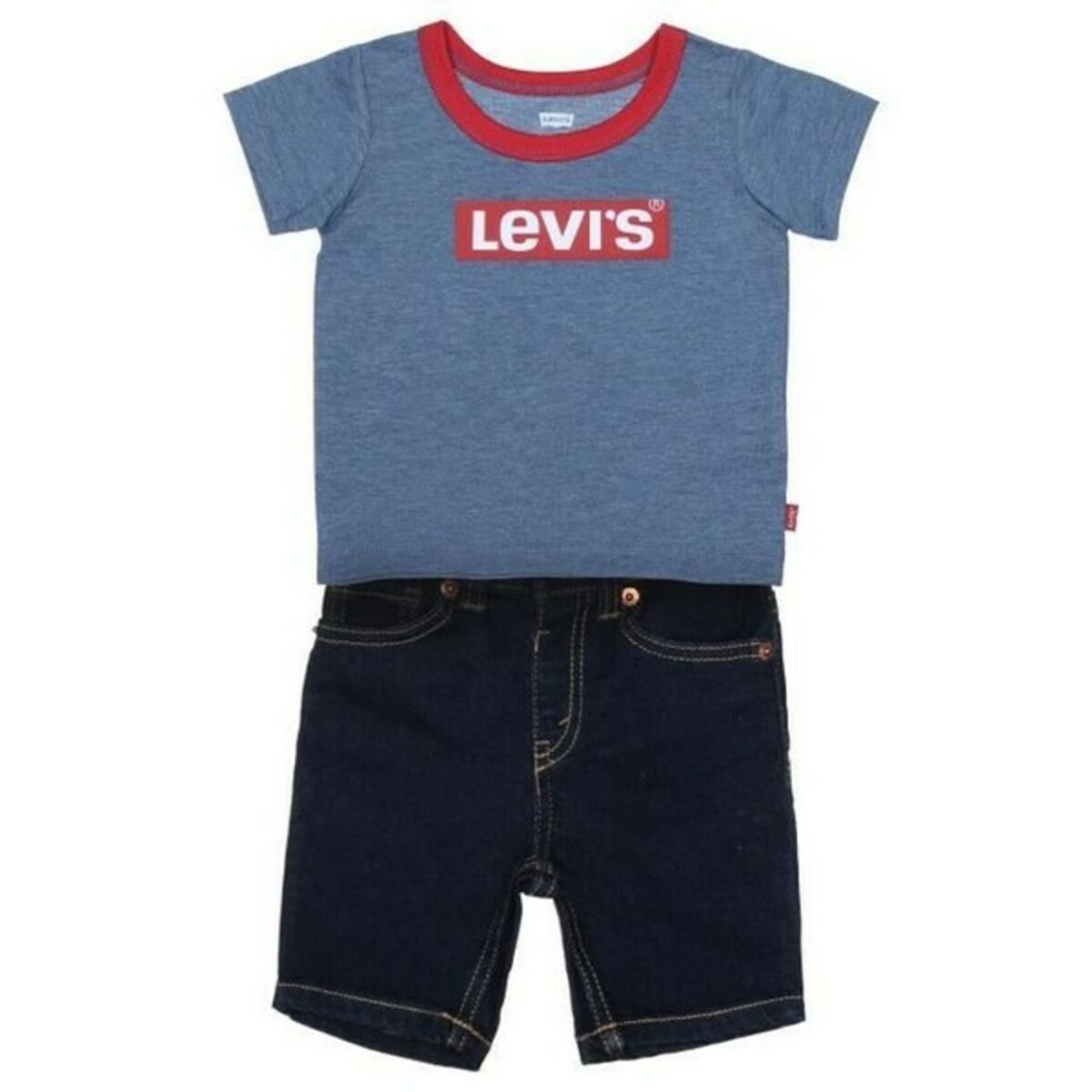 Sportstøj til Baby Levi's STRETCH DENIM SHORT Blå