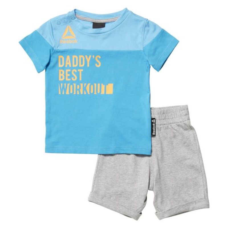 Sportstøj til Baby Reebok G ES Inf SJ SS Grå Blå