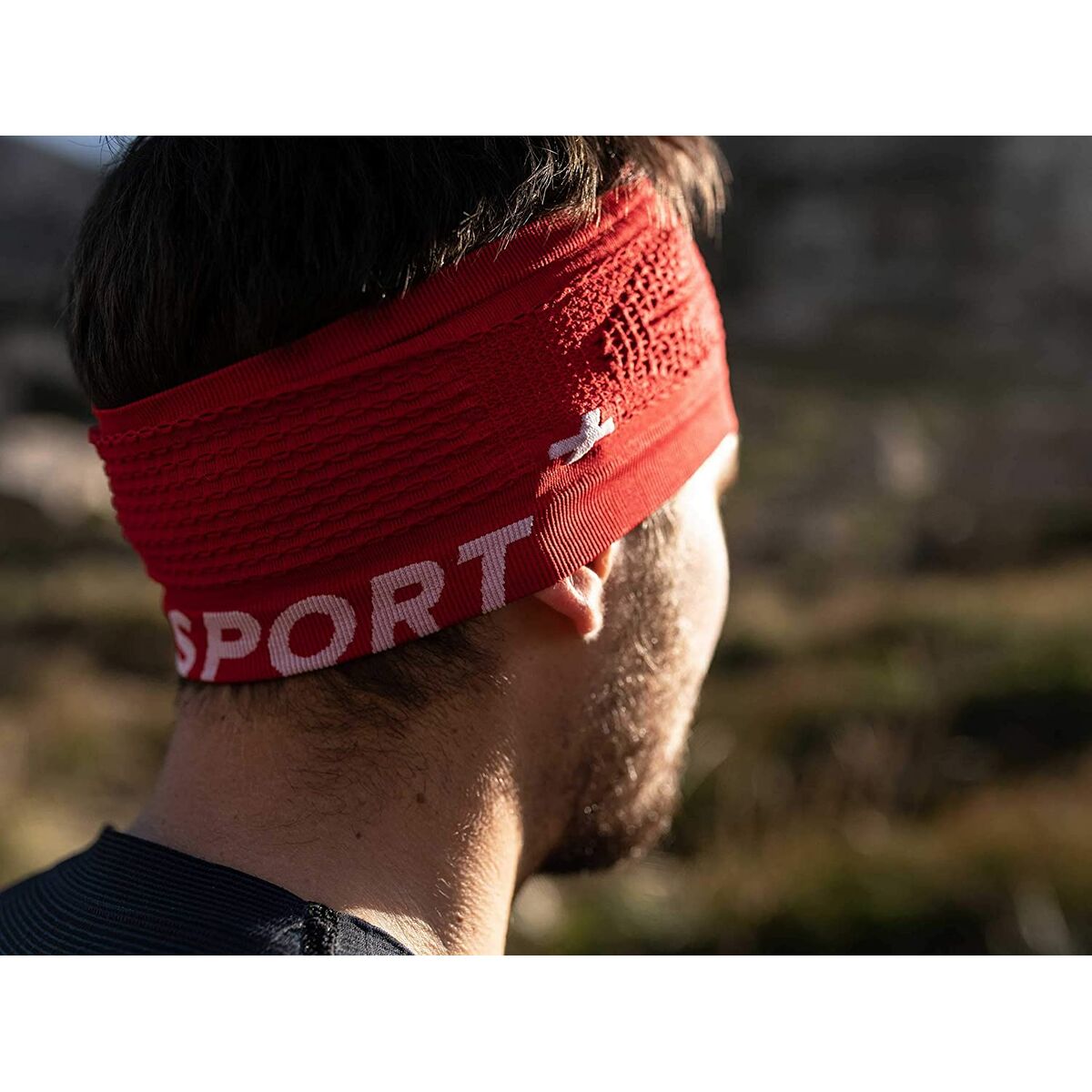 Pandebånd Compressport On/Off Mørkerød