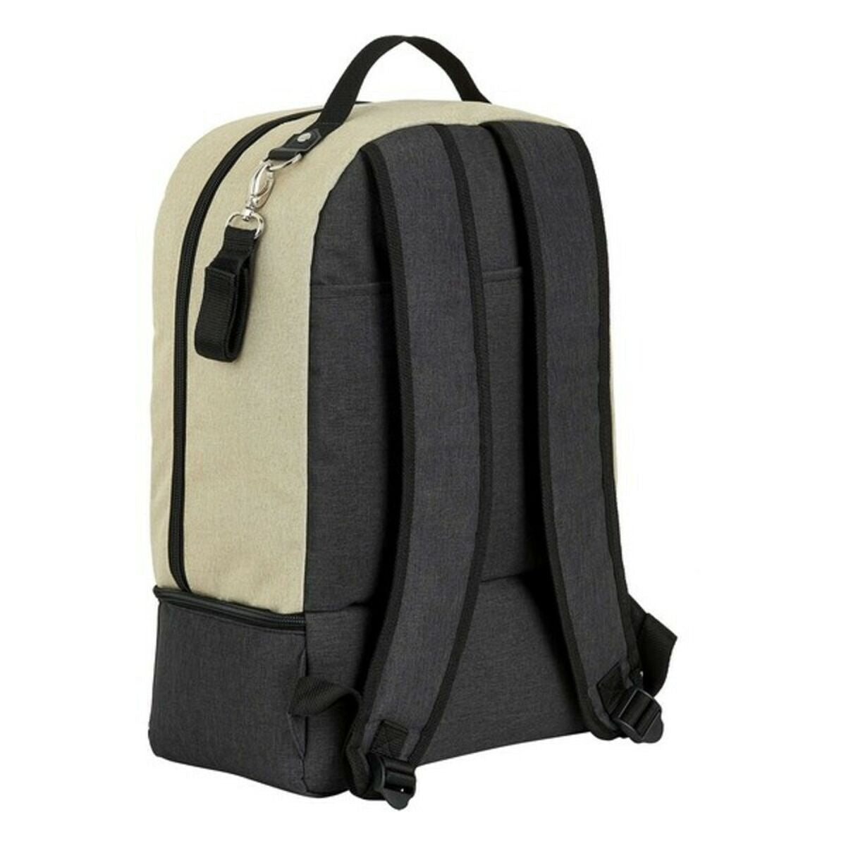 Sportstaske med skoholder Safta M883 Beige Mørkegrå 15 L