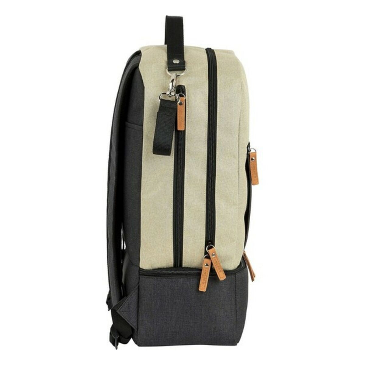 Sportstaske med skoholder Safta M883 Beige Mørkegrå 15 L