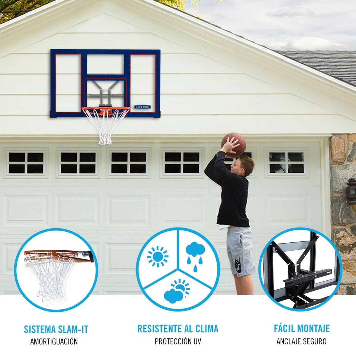 Basketballkurv Lifetime 121 x 75,5 x 65 cm