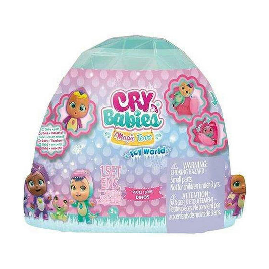 Babydukke med tilbehør Cry Babies Magic Tears Dinos