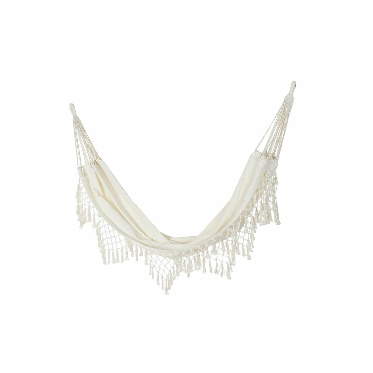 Hængekøje DKD Home Decor Beige Polyester Bomuld Aluminium (285 x 130 cm)