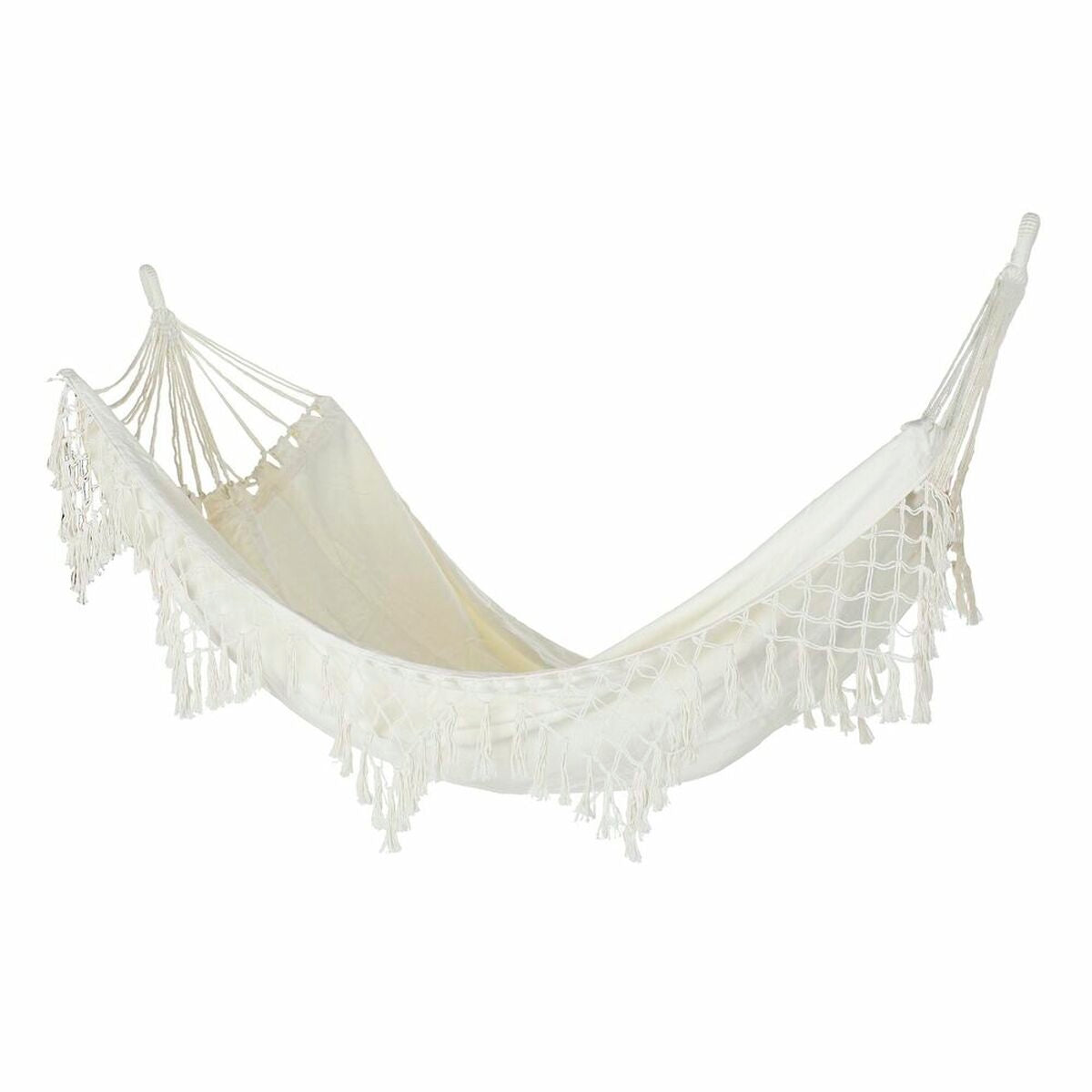 Hængekøje DKD Home Decor Beige Polyester Bomuld Aluminium (285 x 130 cm)