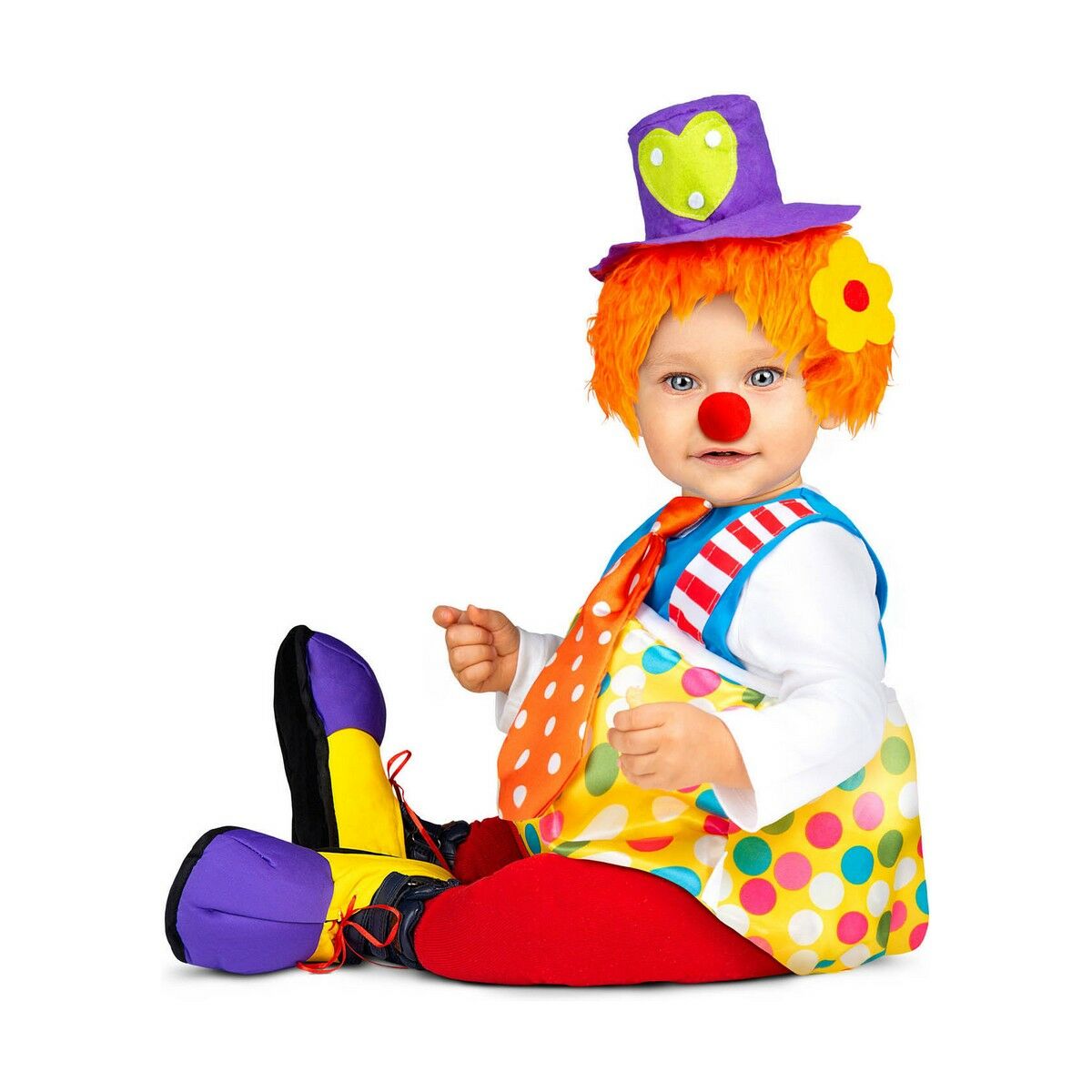Kostume til babyer My Other Me Mande klovn (4 Dele)