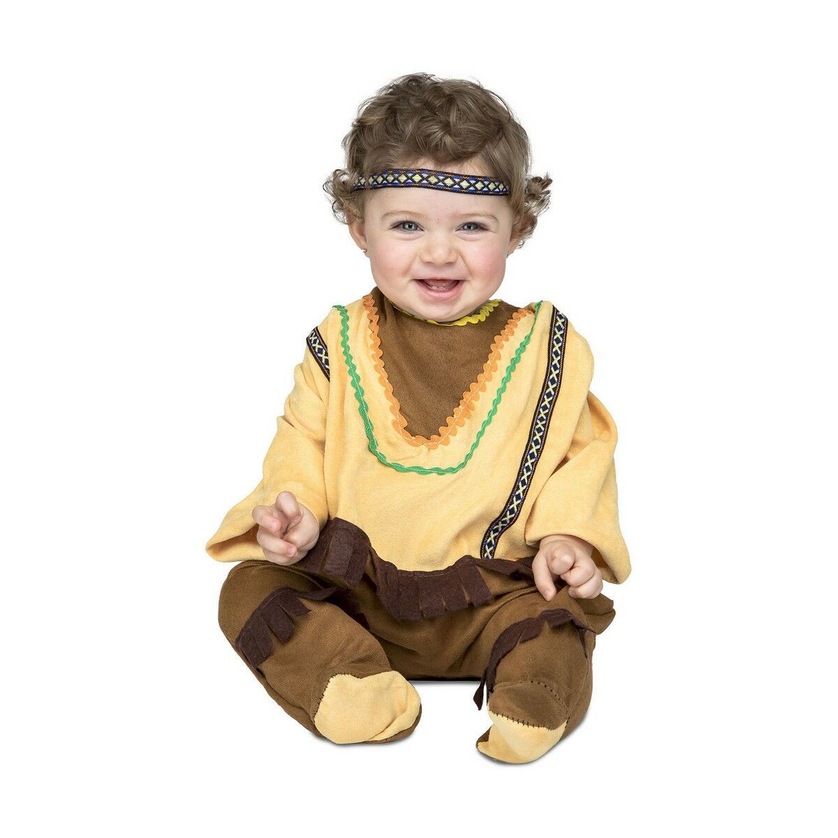 Kostume til babyer My Other Me Brun Amerikansk Indisk (2 Dele)