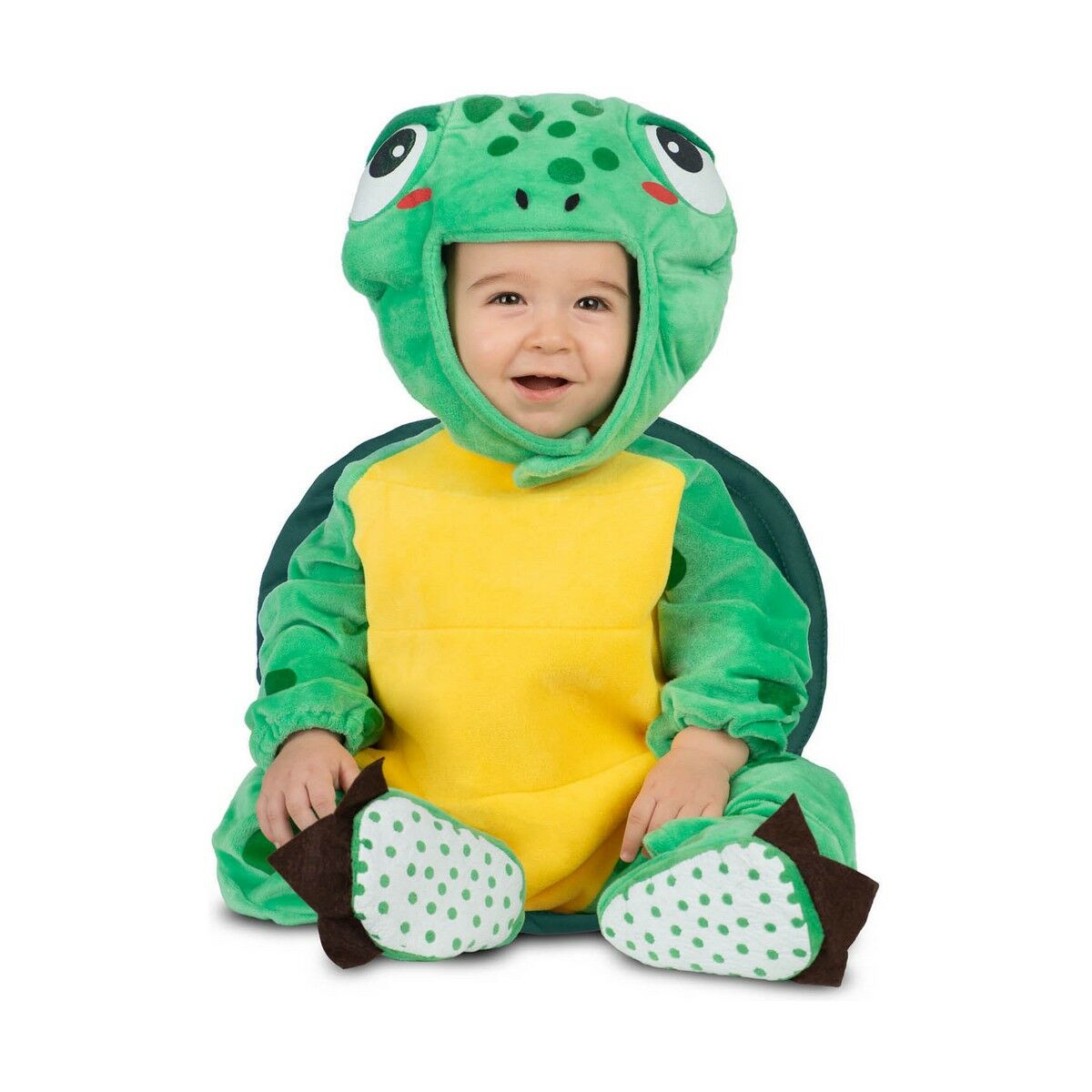 Kostume til babyer My Other Me Grøn Gul Skildpadde (4 Dele)