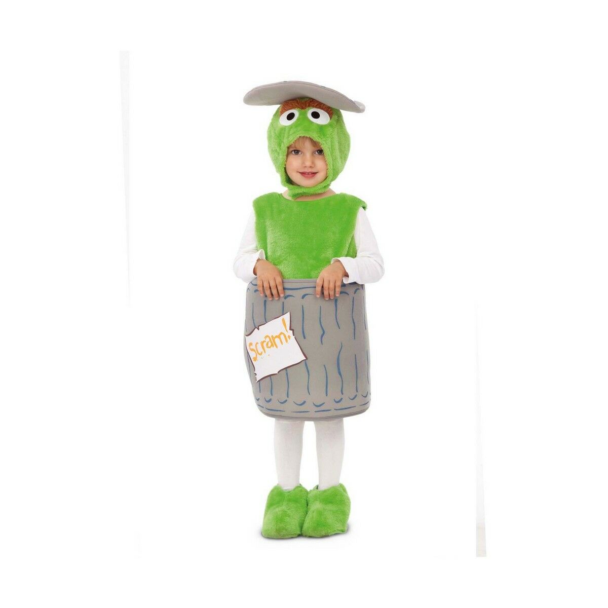 Kostume til babyer My Other Me Oscar the Grouch Sesame Street Grøn (4 Dele)