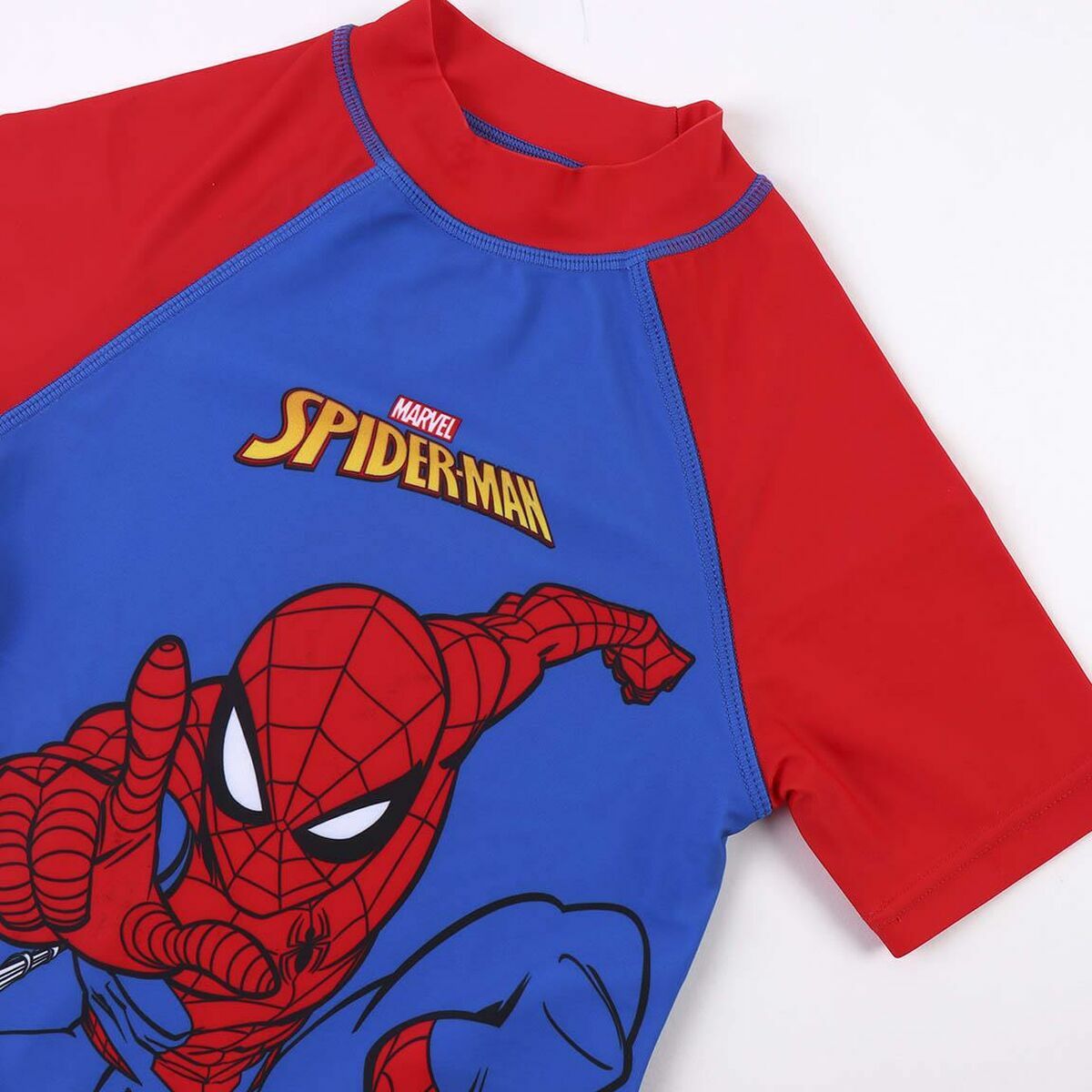 Bade T-shirt Spiderman Mørkeblå