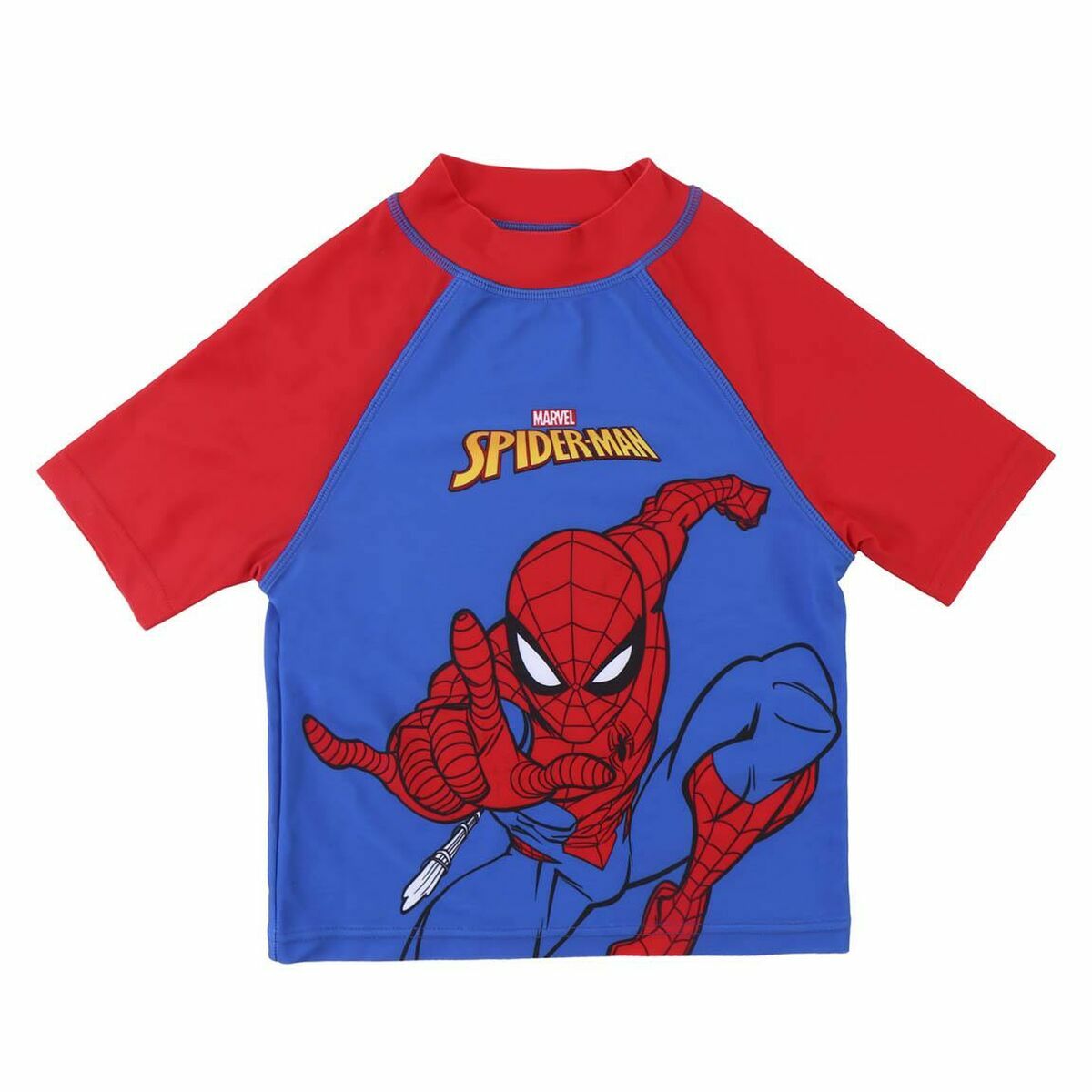 Bade T-shirt Spiderman Mørkeblå