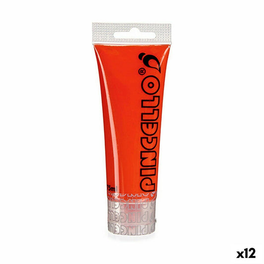 Akrylmaling 75 ml Rød (12 enheder)
