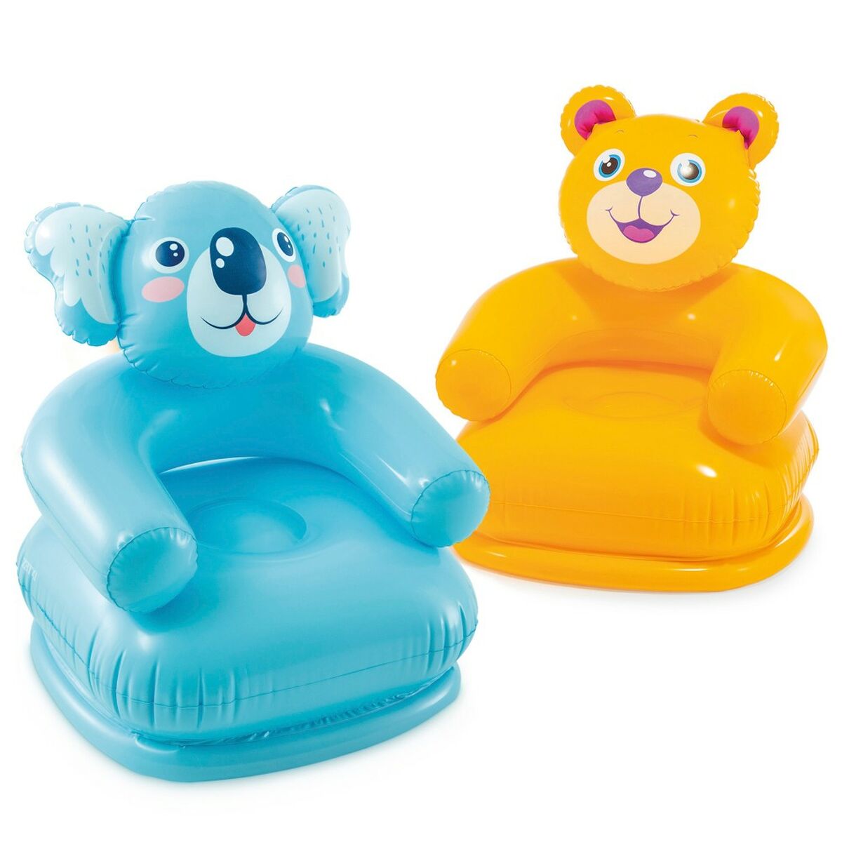Oppustelige lænestol Intex HAPPY ANIMAL 66 x 79 x 64 cm (12 enheder)